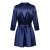 Obsessive Satinia robe - сатиновый пеньюар, S/M (синий)